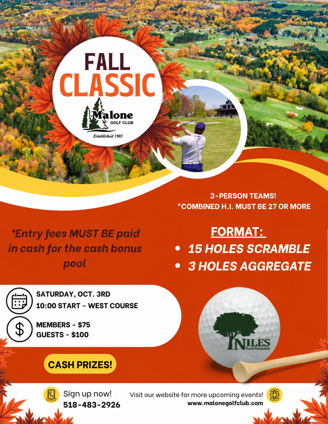 Malone Golf promotion